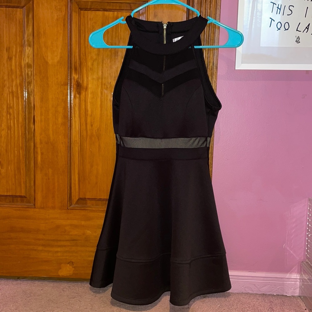 Black Skater Dress with Mesh!!